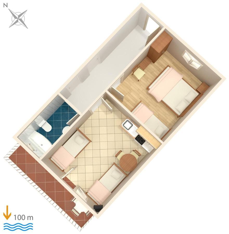 Apartments By The Sea Podaca, Makarska - 6874 מראה חיצוני תמונה